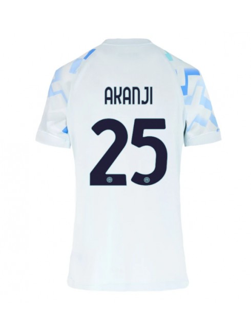 Inter Milan Manuel Akanji #25 Replika Borta Kläder Dam 2025-26 Kortärmad Inter Milan Manuel Akanji #25 Replika Borta Kläder Dam 2025-26 Kortärmad
